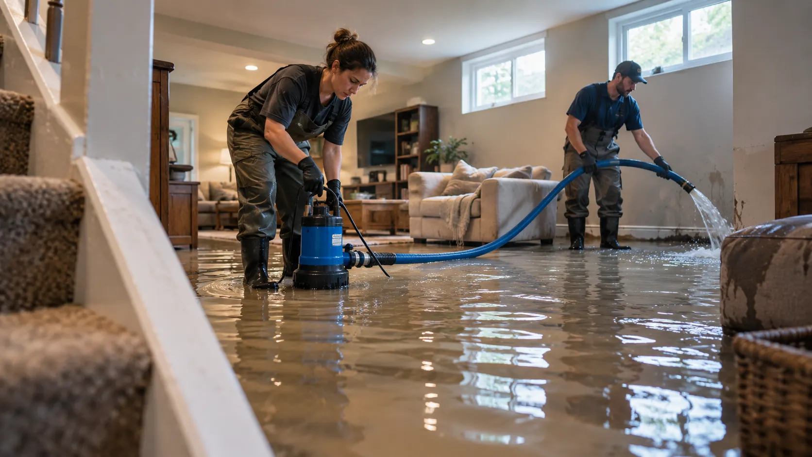Flooded Basement Cleanup in Portland, ME